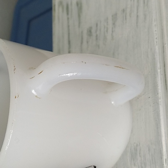 Vintage Glasbake Panda milkglass mug - Picture 5 of 10